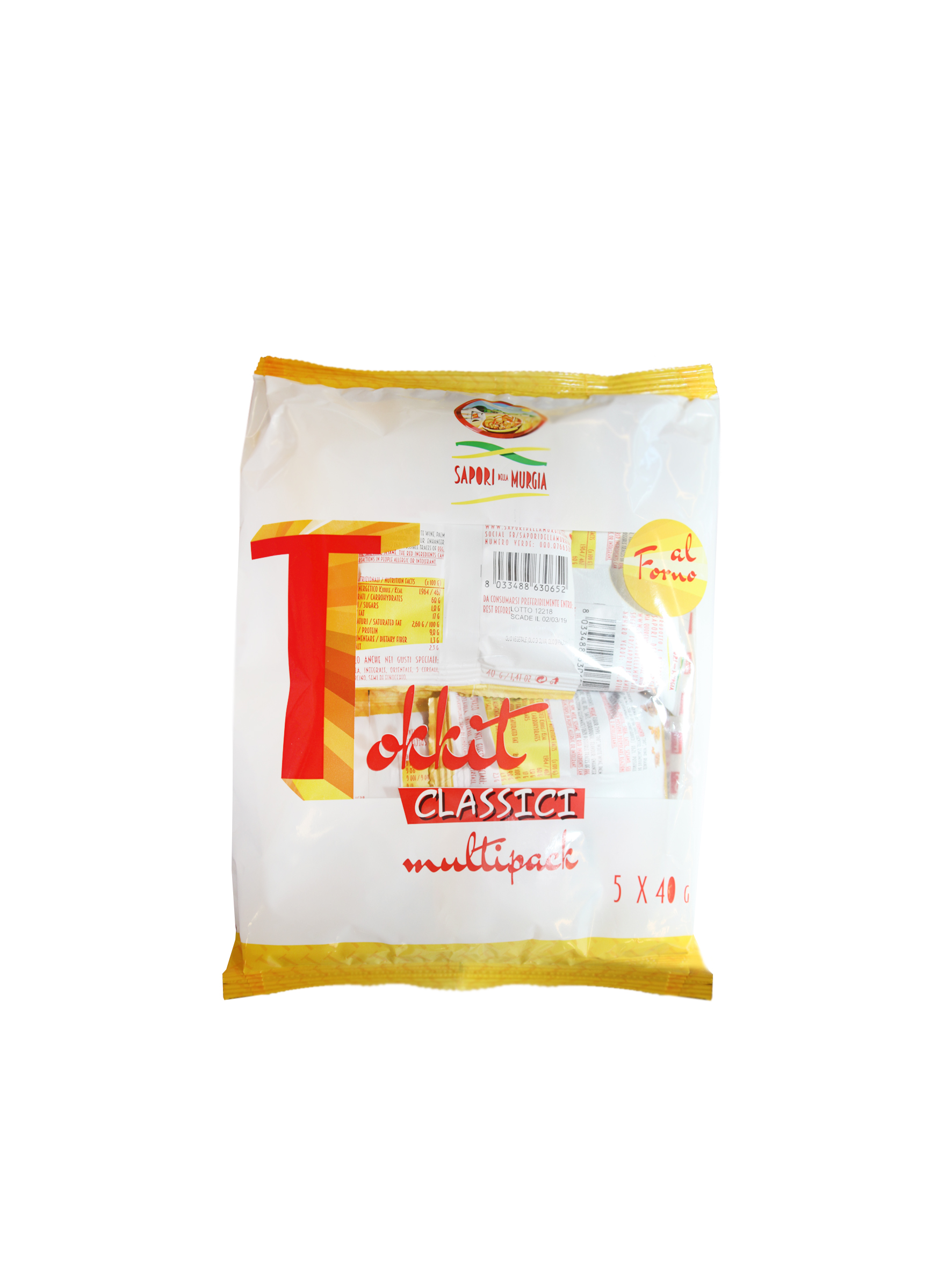 TOKKITT SNACK MULTIP X 5 GR 200